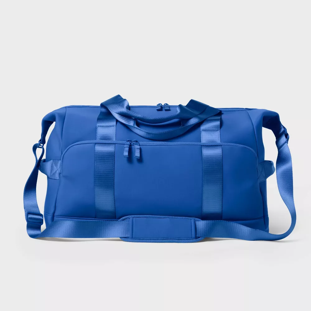 Faux Neoprene Soft Weekender Carry On Travel Bag