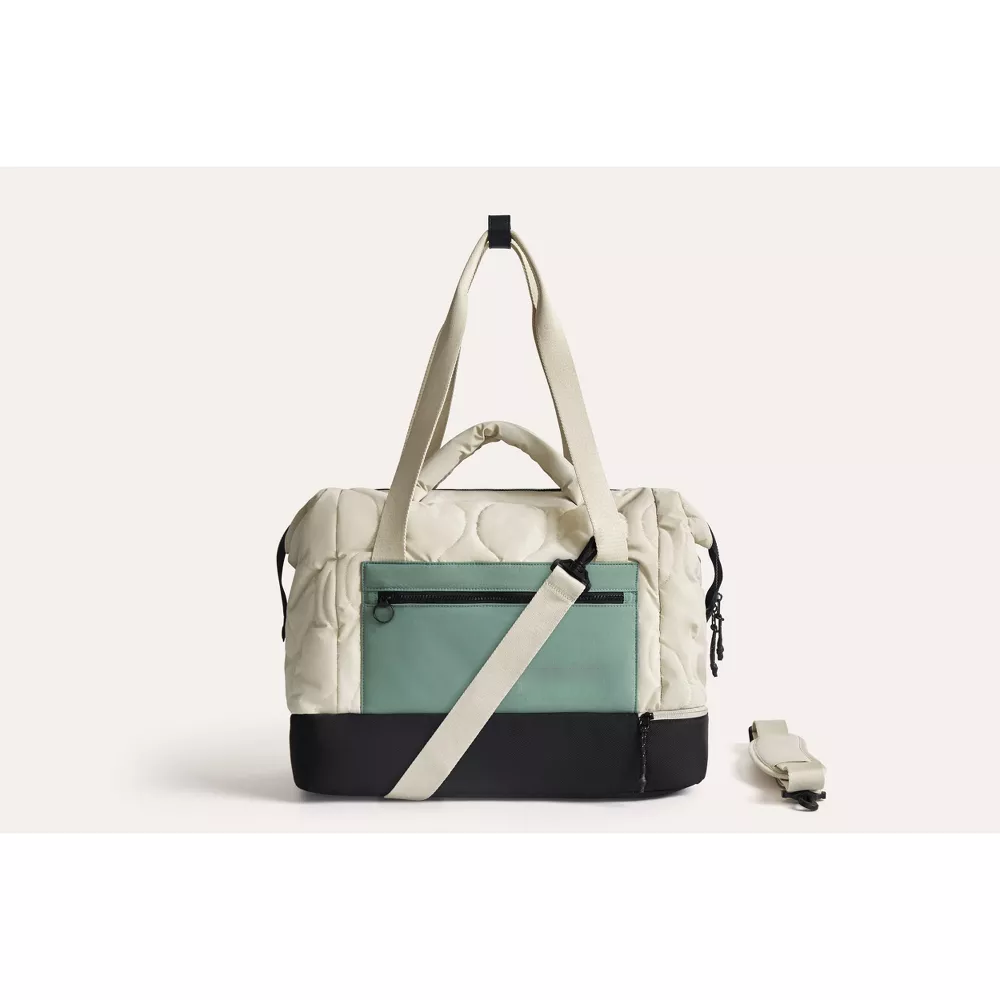 34L Lightweight Weekender Duffle Travel Bag with Shoe Compartment